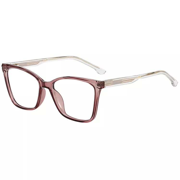 Очки с цветной сердцевиной и заушниками со ступенчатой ​​горизонтальной полосой